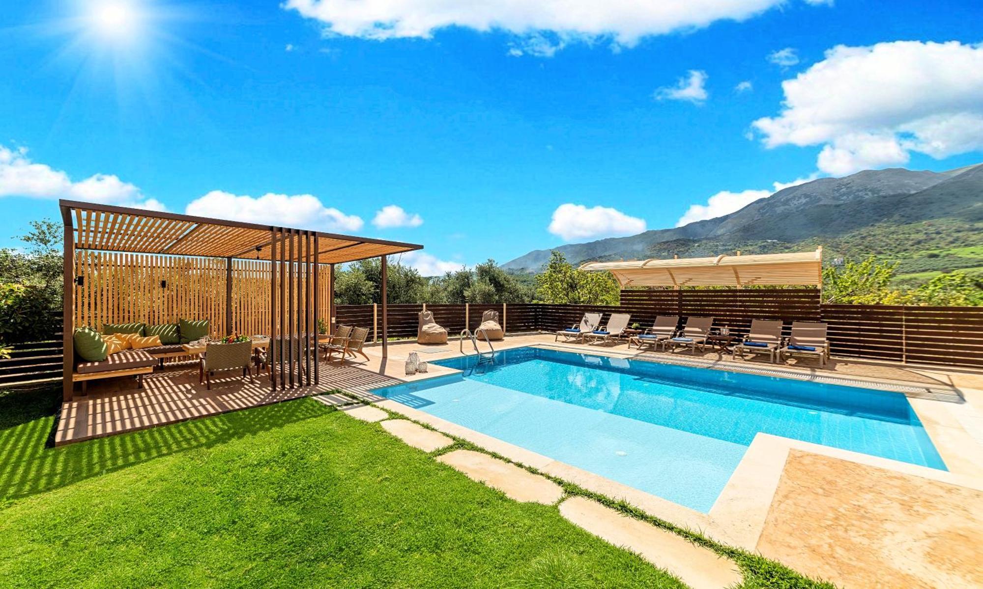 Cretan Sunrise Villa Heated Pool Dhimitroulianá Esterno foto