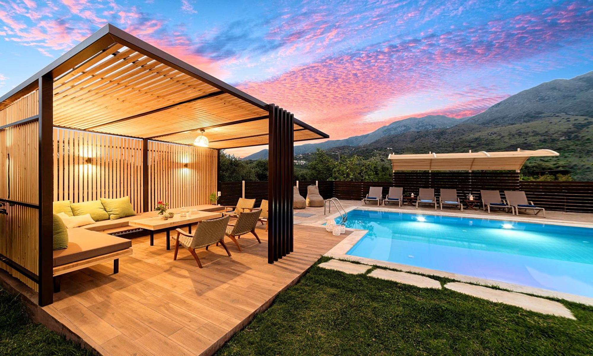 Cretan Sunrise Villa Heated Pool Dhimitroulianá Esterno foto