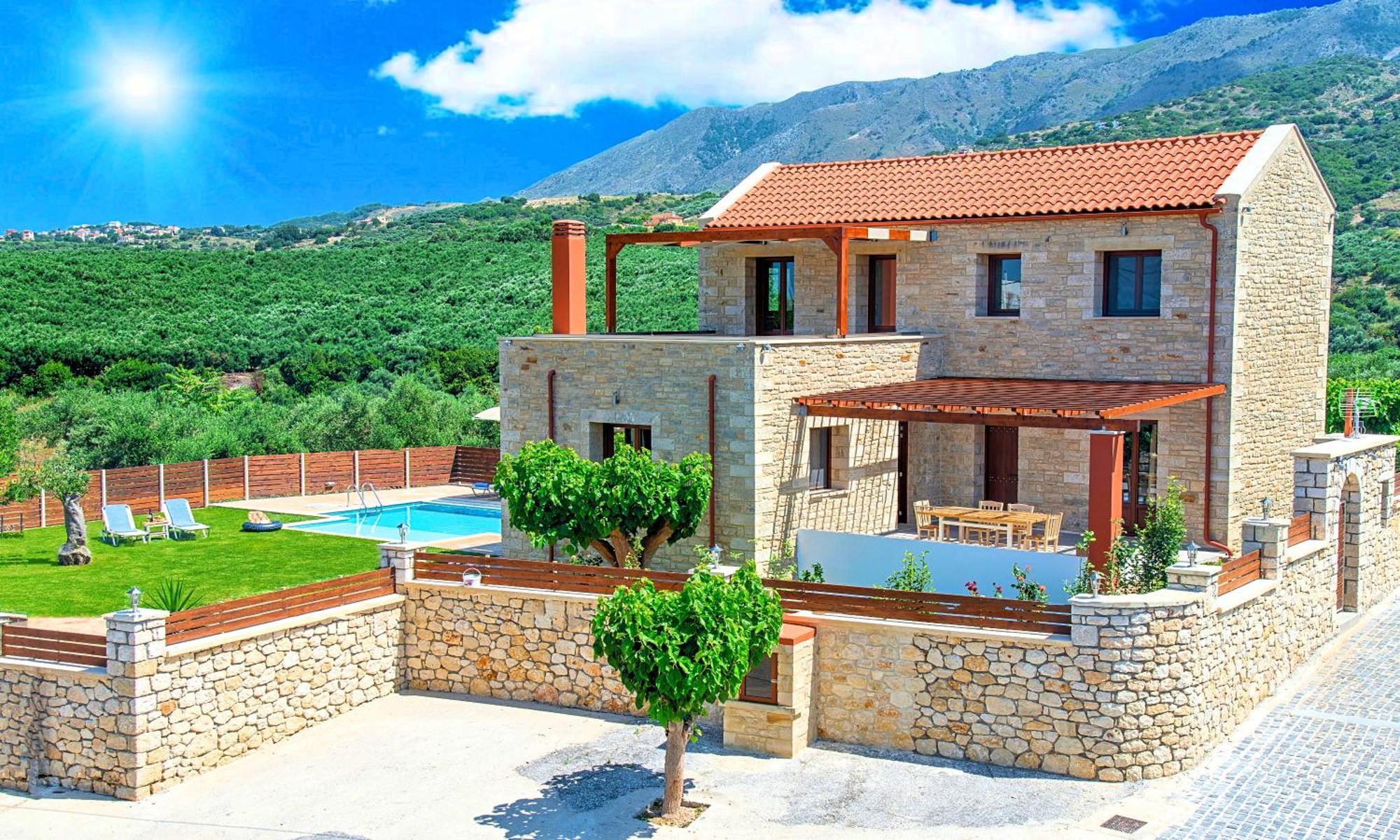 Cretan Sunrise Villa Heated Pool Dhimitroulianá Esterno foto