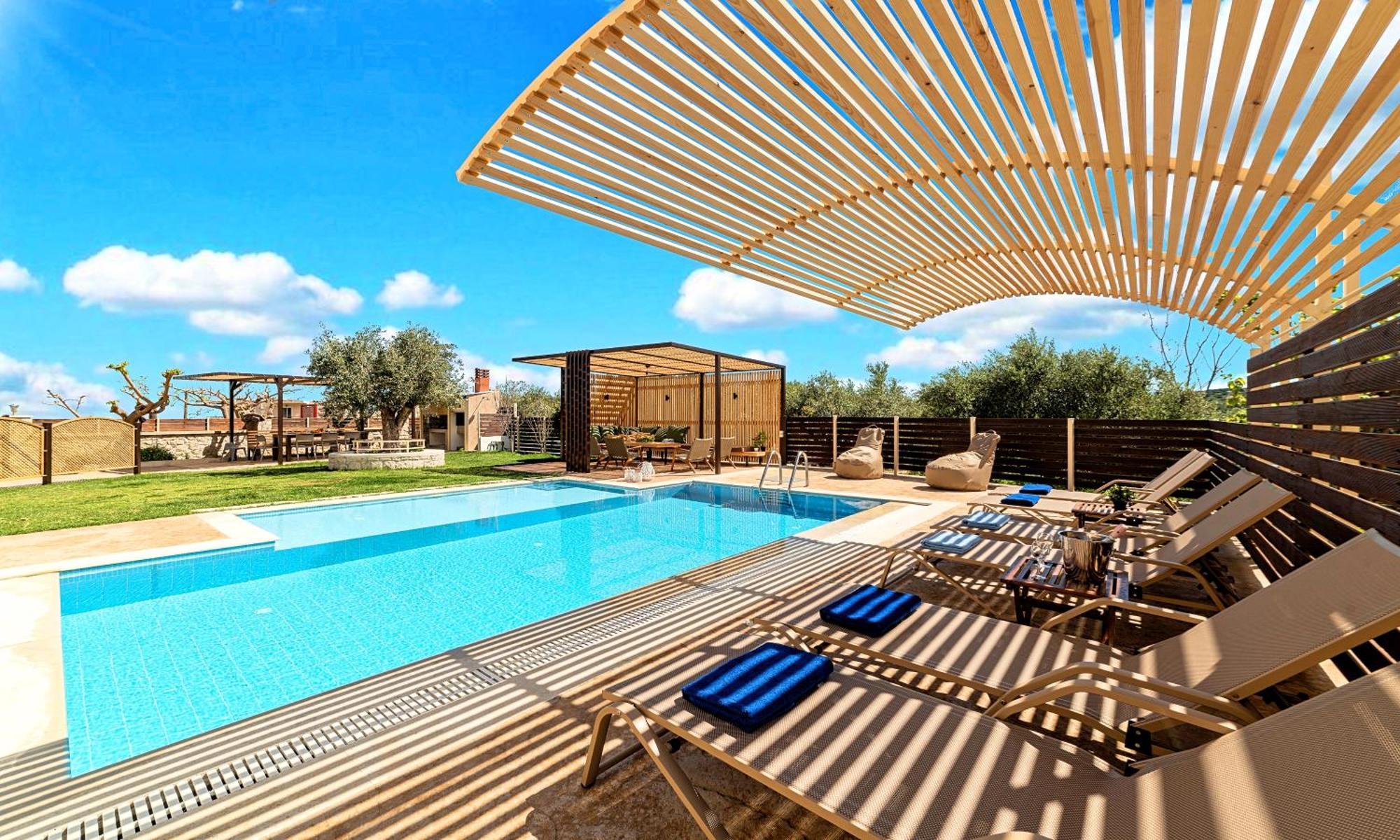 Cretan Sunrise Villa Heated Pool Dhimitroulianá Esterno foto